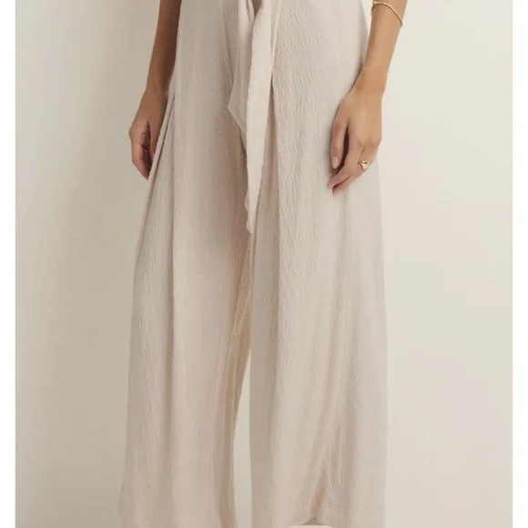 Z Supply Isla Pucker Knit Pant Whispering White - XS - Picture 4 of 7